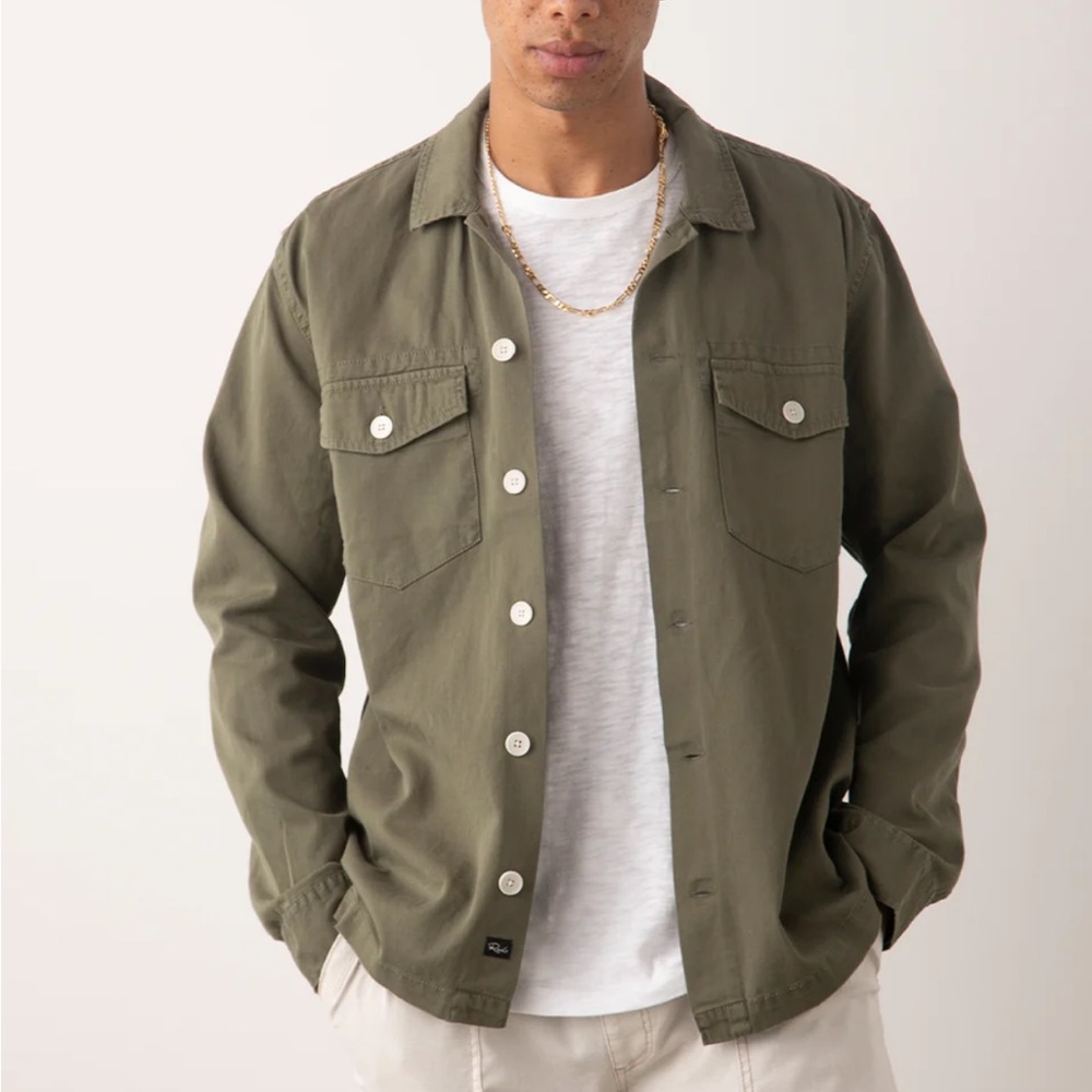 Rails - Kerouac Shirt Jacket in Olive - XXL